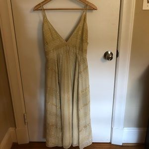 ASOS brand new midi swing cami dress w/ beading